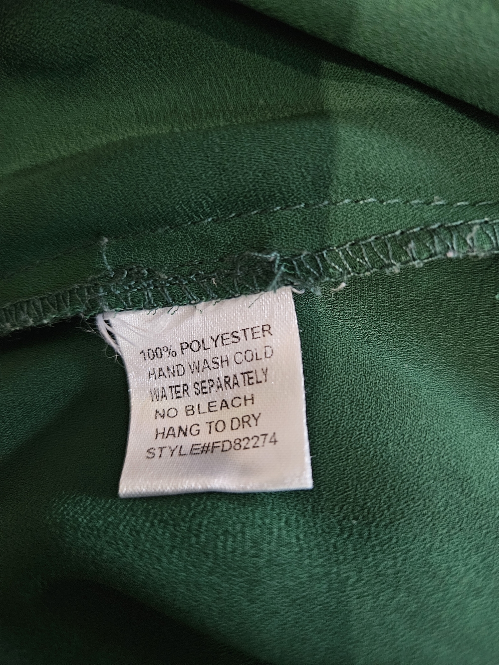 41 Hawthorn Forest Green V-Neck Button Front Blouse - Picture 4 of 5